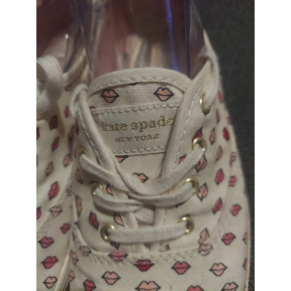 Keds Kate Spade Shoes Womens 7.5 Lips Kiss New York Champion Sneakers Y2k Boho‎